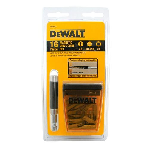 JOGO BITS COM 16 PEÇAS PARA PARAFUSAR COM GUIA MAGNÉTICA DW2053 - DEWALT