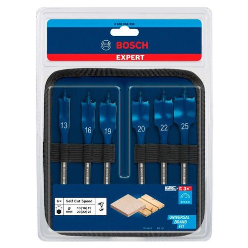 JOGO DE BROCAS CHATAS SELF CUT 2608595425/2608900333 - BOSCH