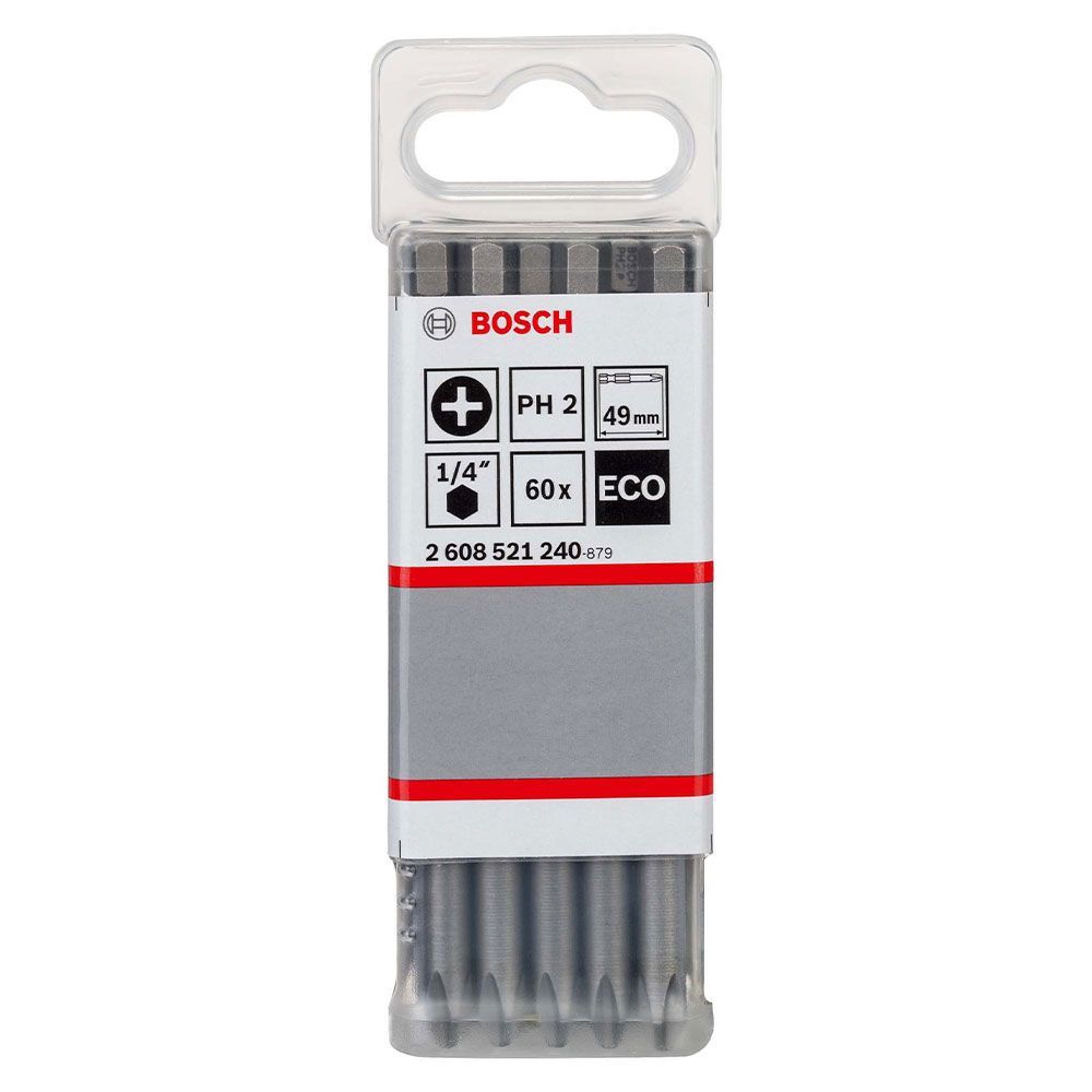 PONTA BITS PHILLIPS PH2 49MM ECO EXTRA HARD 2608521240 - BOSCH