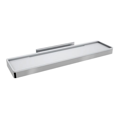 PAPELEIRA DE ACRÍLICO SUPREME 420MM BRANCO CROMADO - ZEN DESIGN