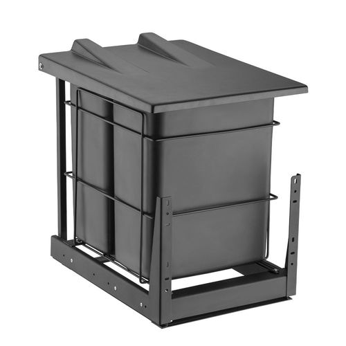 LIXEIRA DESLIZANTE DUPLO COM TAMPA FIXA (20L) - SCHMITT