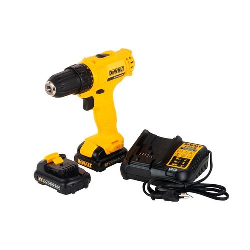 PARAFUSADEIRA/FURADEIRA 3/8" (10MM) A BATERIA 12V MAX BIVOLT 1,3AH COM BOLSA CARREGADOR E 2 BATERIAS DCD700C2BR - DEWALT