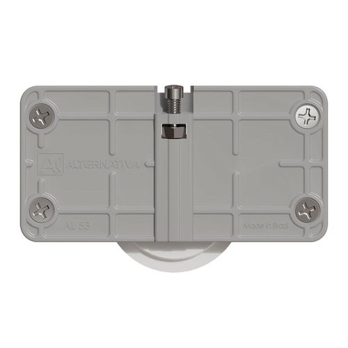 KIT PARA PORTA DE CORRER GUIA SIMPLES GA01 AL53 (1 PEÇA) CÓD. 1053.1.01 - ALTERNATIVA