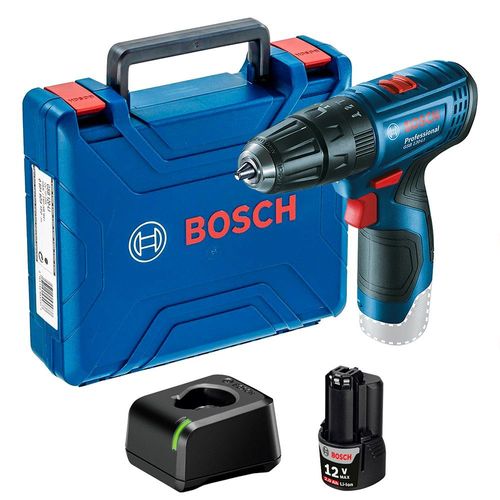 PARAFUSADEIRA/FURADEIRA GSB 120-LI 12V (ACOMPANHA MALETA, 1 BATERIA E 1 MARTELETE) 06019G81E1 - BOSCH