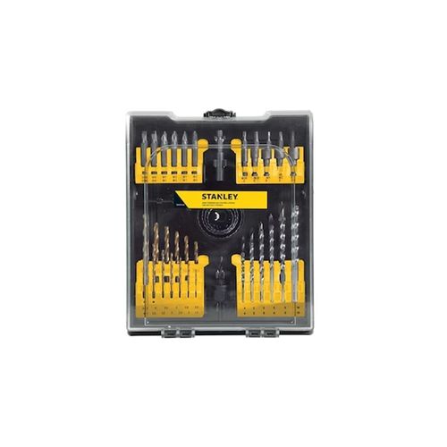 JOGO BROCAS/BITS PARA FURAR E PARAFUSAR COM 54 PEÇAS STA4107-LAC - STANLEY