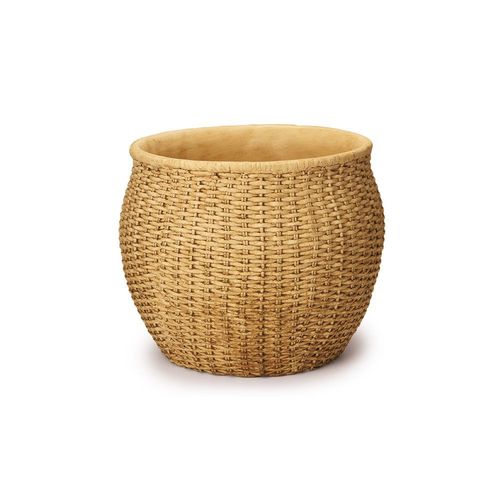 CACHEPOT PEQUENA DE CIMENTO BEGE - MOAS