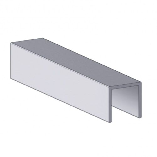 TRILHO DE CORRER INFERIOR COM 9,5MM EXTERNO E 7,9MM INTERNO REF. 2080U - ALTERNATIVA