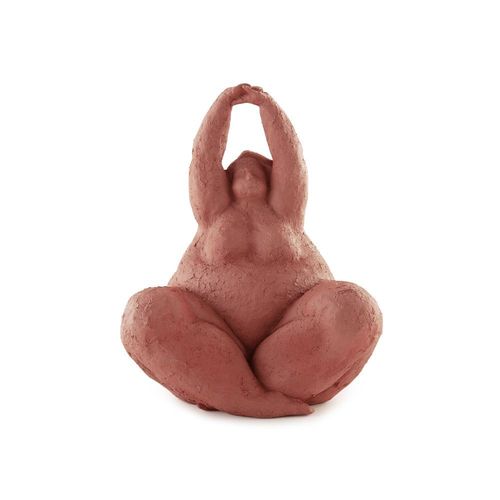 ESCULTURA MULHER EM POLIRESINA TERRACOTA  REF. 12769 - MOAS