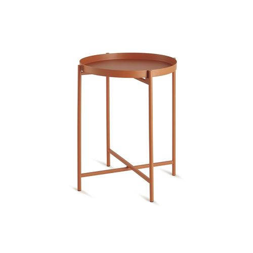 MESA LATERAL TERRACOTA EM METAL REF. 13518 - MOAS