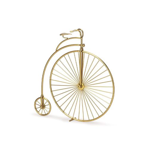 ESCULTURA BICICLETA EM METAL DOURADO REF. 15219 - MOAS