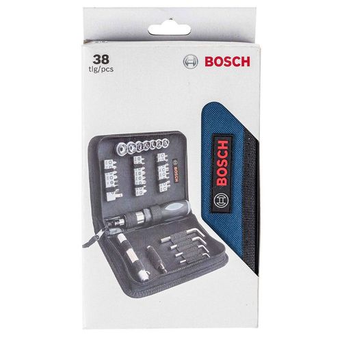 KIT DE BITS E SOQUETES PARA PARAFUSAR (COM 38 PEÇAS) 2607017511 - BOSCH