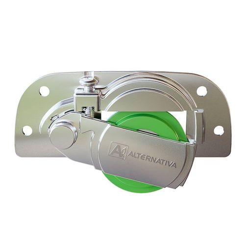 SISTEMA PARA PORTA DE CORRER AL60 COM GUIA 26 SIMPLES GA01 - KIT PARA UMA PORTA CÓD. 1060.1.01 - ALTERNATIVA