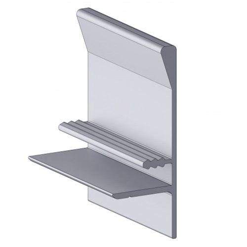 PERFIL PUXADOR ESPIGADO 6M ENCAIXE DE 18MM ANODIZADO REF. 6504 - ALTERNATIVA