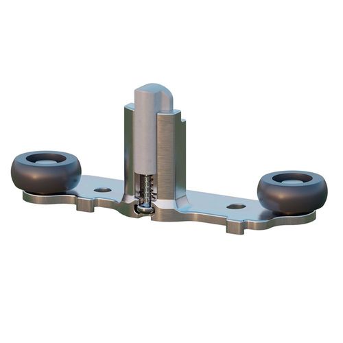 KIT PORTA DE CORRER SISTEMA TOP AL 61 COM ACIONADOR ROLAMENTO EMBORRACHADO AL 53 REF. 6153.1.40 - ALTERNATIVA