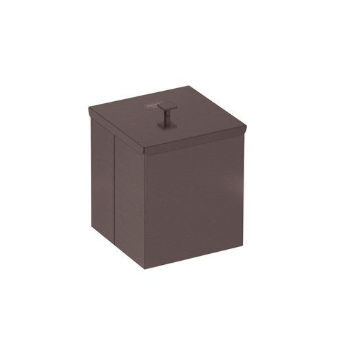 LIXEIRA LUZ 4,5 LITROS EM INOX COM ACABAMENTO SCOTCH BRITE E REVESTIMENTO BLACK MATTE A BASE DE VERNIZ 94540062 - TRAMON