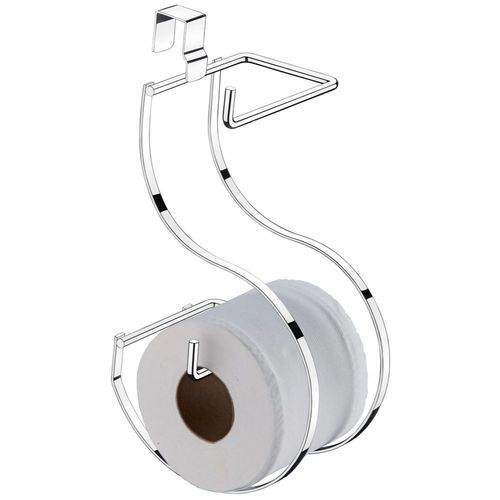 SUPORTE DE PAPEL HIGIÊNICO DUPLO CROMADO PARA CAIXA ACOPLADA REF. 1096 - FUTURE