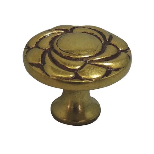 PUXADOR COLONIAL PEQUENO 25MM DOURADO ANTIGO REF. 173 - ITALY LINE