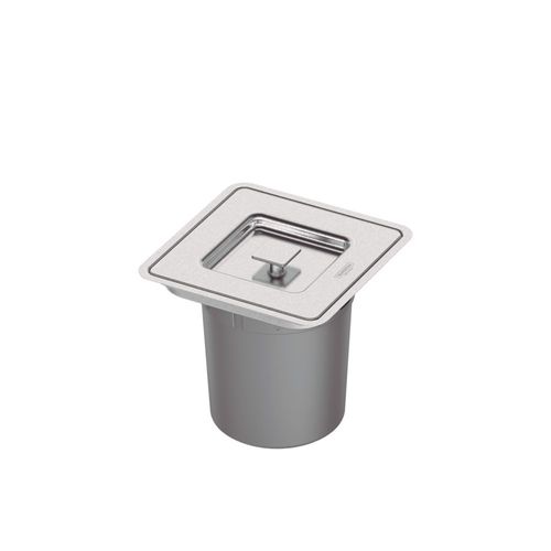 LIXEIRA DE EMBUTIR 5 LITROS CLEAN SQUARE EM AÇO INOX COM BALDE PLÁSTICO 94518205 - TRAMONTINA