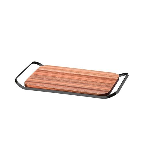 BANDEJA DE MADEIRA E INOX REF. 1751OX - FUTURE