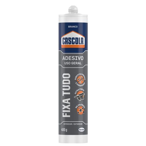 ADESIVO DE MONTAGEM CASCOLA FIXA TUDO 400G BRANCO - HENKEL