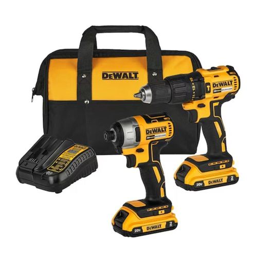COMBO PARAFUSADEIRA/FURADEIRA DE IMPACTO 1/2" (13MM) + PARAFUSADEIRA DE IMPACTO 1/4" (6,3MM) DCK276D2-BR - DEWALT