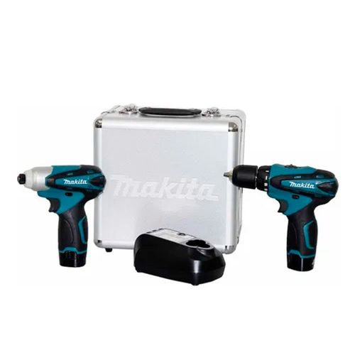 COMBO FURADEIRA E PARAFUSADEIRA DE IMPACTO 12V COM MALETA LCT204 - MAKITA