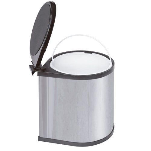 LIXEIRA AUTOMÁTICA 12L EM INOX (COM 1 BALDE PLÁSTICO DE 29CM) - FGVTN