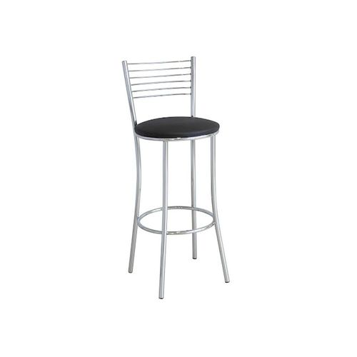 BANQUETA METAL B265 COM ASSENTO PRETO 65CM - COMPOARTE
