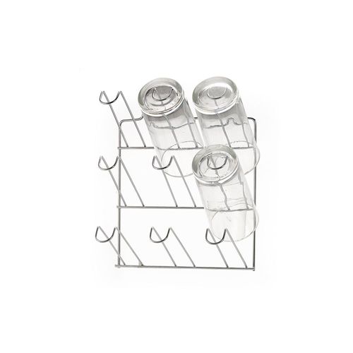 PORTA COPOS CROMADO PARA PAREDE (CAPACIDADE 9 COPOS) - ARTHI