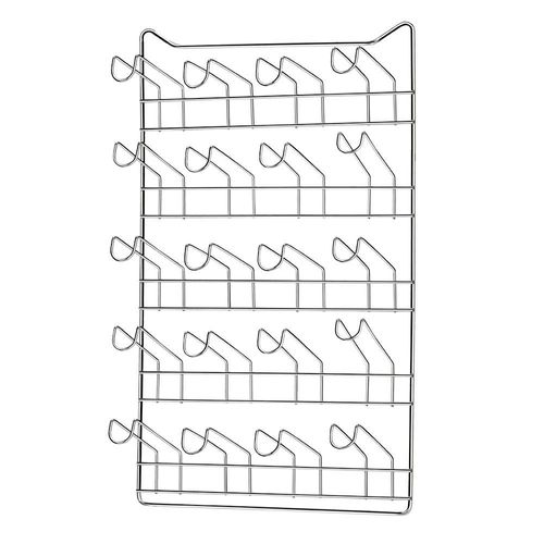 PORTA COPOS CROMADO PARA PAREDE (CAPACIDADE 20 COPOS) - ARTHI
