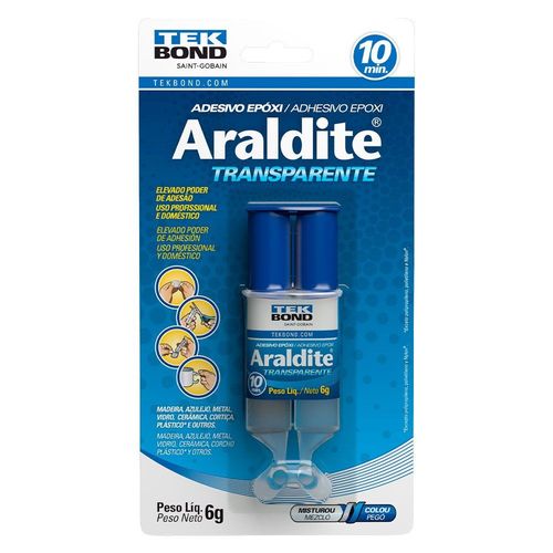 ARALDITE TRANSPARENTE 06G SERINGA BICOMPONENTE - TEKBOND