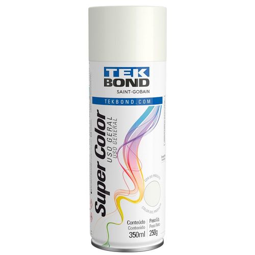 TINTA SPRAY BRANCO FOSCO 350ML/250G USO GERAL - TEKBOND