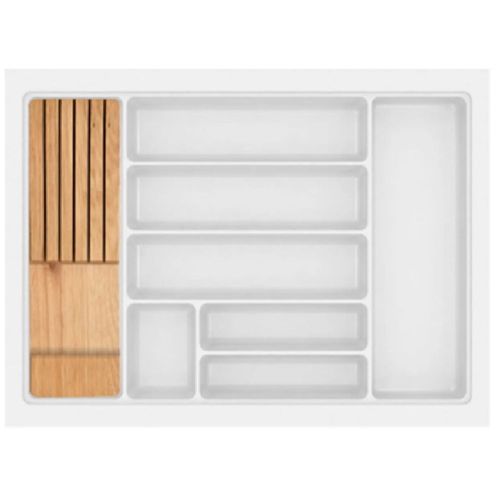 DIVISOR TALHER COM PORTA FACAS 640X480X50MM/600X420X50MM BRANCO REF705F - CANGO