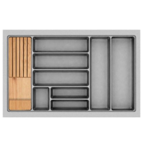 DIVISOR TALHER COM PORTA FACAS 740X480X50MM/700X420X50MM CINZA REF706F - CANGO