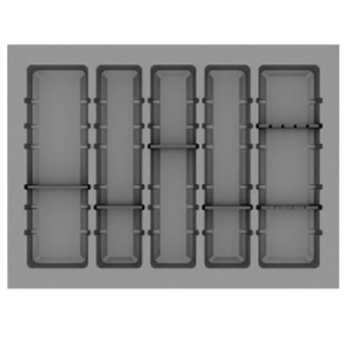 DIVISOR TALHER DTA600 65X48,5 CINZA TEXTURIZADO ACRÍLICO INCOLOR - CANGO