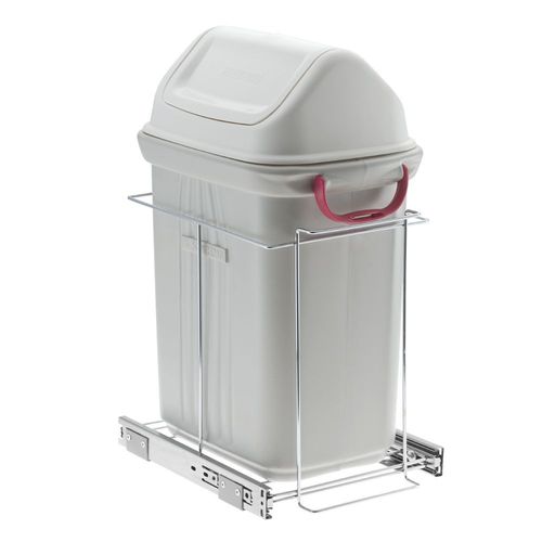 LIXEIRA DESLIZANTE SEM BLINDAGEM ARAMADO CROMADO (19L) - SCHMITT