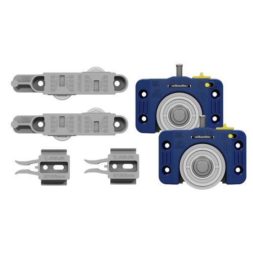 KIT CORRER 1P JP360-41743 GUIA UNIVERSAL FZ COM ROLAMENTO SOBREP.ANTIDESCARRILANTE (60KG) - JOELINI