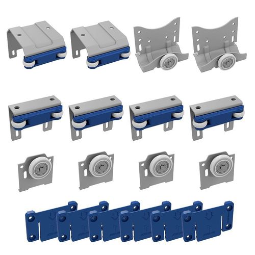 KIT CORRER 3P AZURE ANTIDESCARRILHAMENTO COM ROLAMENTO (50KG) - JOELINI