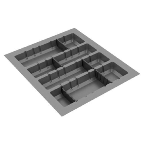 DIVISOR TALHER DTA500 55X48,5 CINZA TEXTURIZADO ACRÍLICO INCOLOR - CANGO