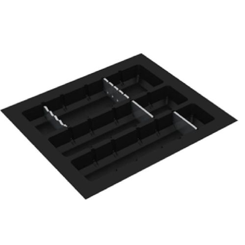 DIVISOR TALHER DTA300 41X48,5 PRETO TEXTURIZADO ACRÍLICO INCOLOR - CANGO